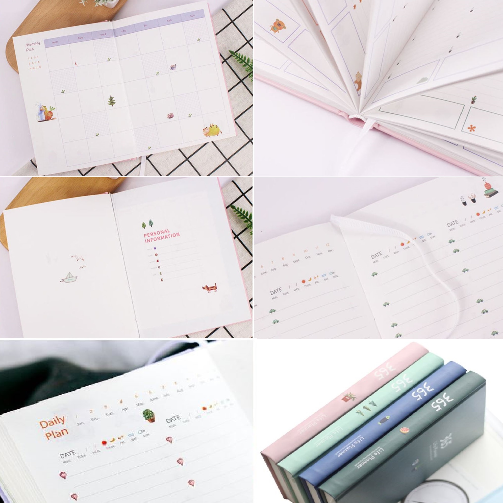 Sổ Kế Hoạch Nhật Ký 365 Ngày Life Planner (Tặng Kèm 2 Tấm Sticker Mini) Ver. Winter