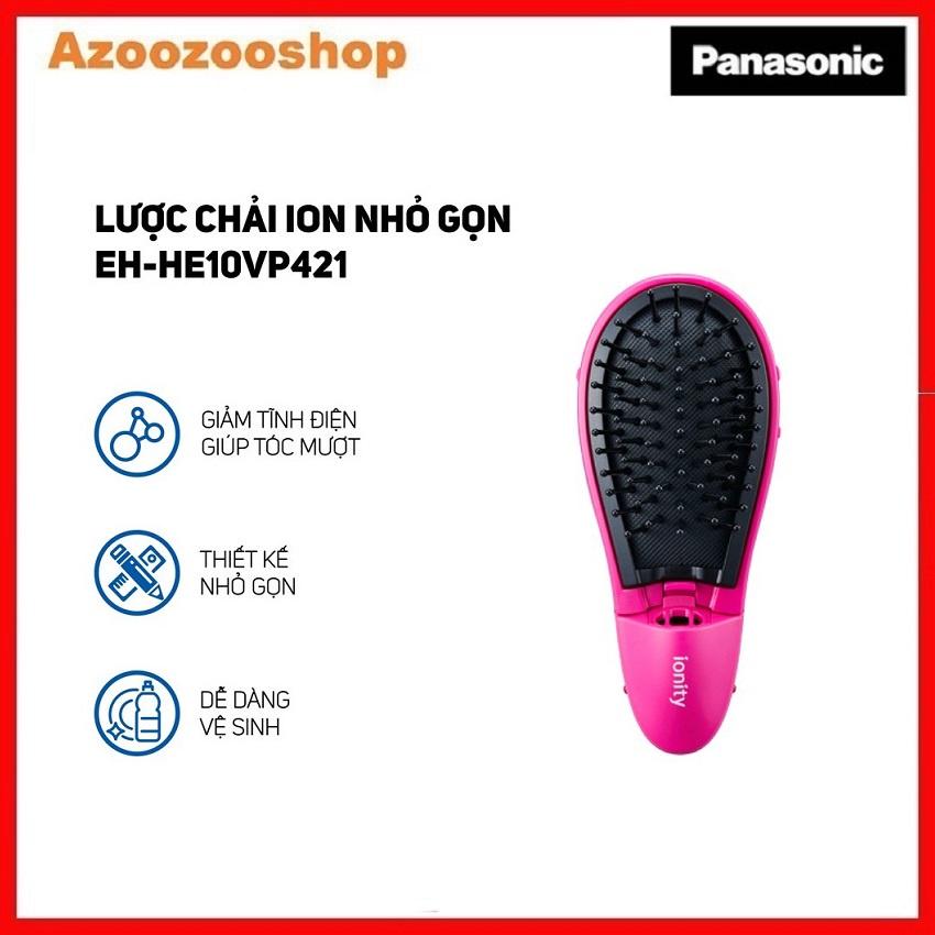 Lược Chải Tóc Panasonic Ion Nhỏ Gọn EH-HE10VP421 – Cho Mái Tóc Bóng Mượt