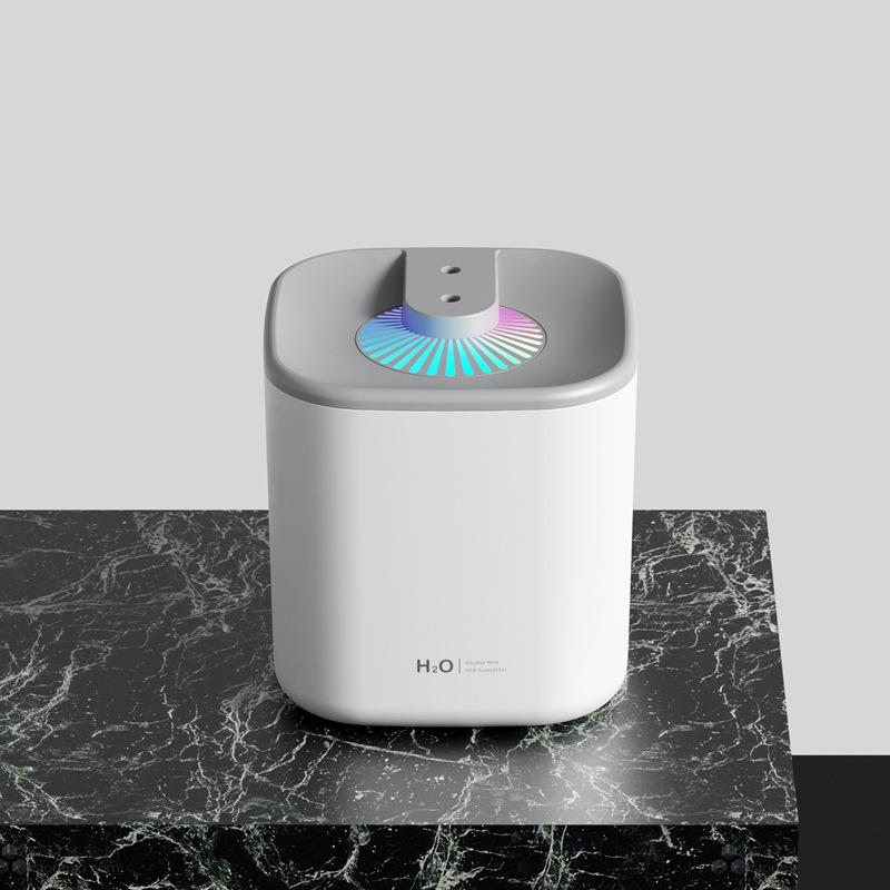 3L Máy Tạo Độ Ẩm Không Khí Tinh Dầu Hương Thơm Khuếch Tán Đôi Đầu Phun Bằng Coloful LED Siêu Âm Ẩm Khuếch Tán Hương Thơm