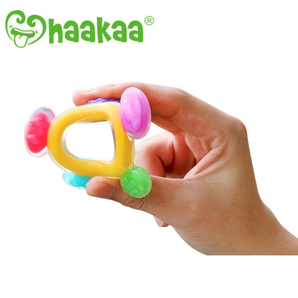 Gặm nướu hình bánh xe đu quay cho bé Haakaa. Chất liệu silicone cao cấp, an toàn. Không chứa BPA, PVC và phthalate