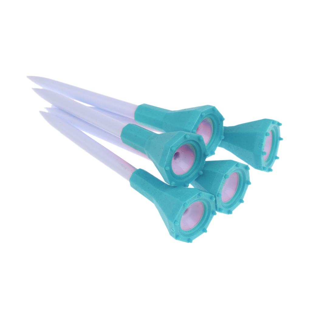 5 Pieces 80mm Plastic Golf Tees with Rubber Cushion Top Golf Accessories