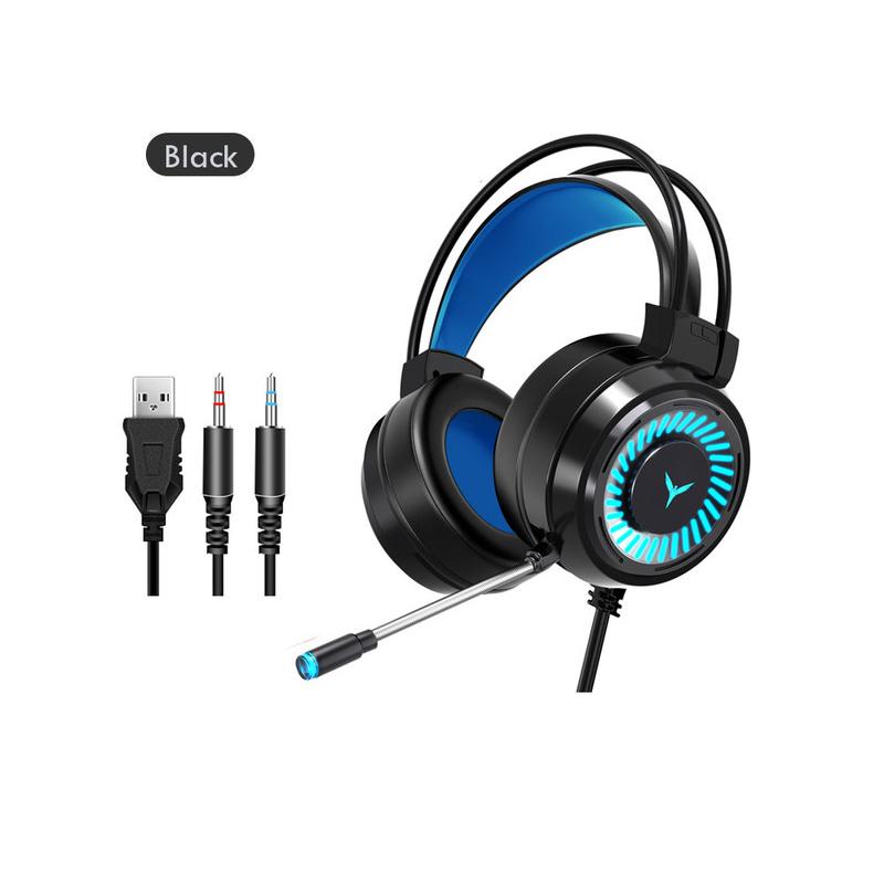 Tai Nghe Âm Thanh Vòm Stereo Tai Nghe Nhét Tai Có Dây Micro USB Đèn Sáng Nhiều Màu Sắc Máy Tính Laptop Chơi Game Tai Nghe 3.5Mm Tai Nghe Máy Tính