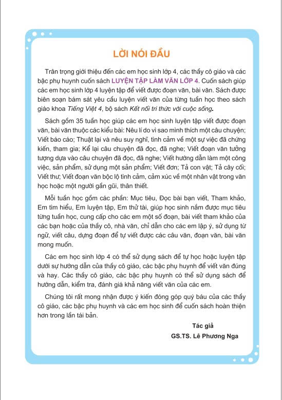 Sách - Luyện Tập Làm Văn Lớp 4 Theo chương trình Kết Nối - ndbooks