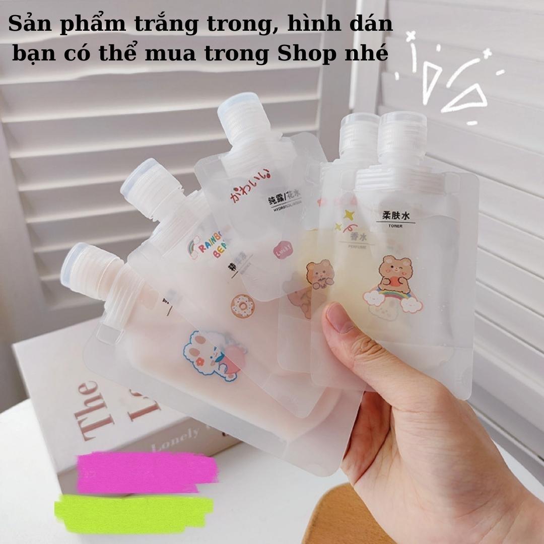 Túi Chiết Mỹ Phẩm Du Lịch, Chai Đựng Dầu Gội, Sữa Tắm Tiện Lợi Có Thể Tái Sử Dụng