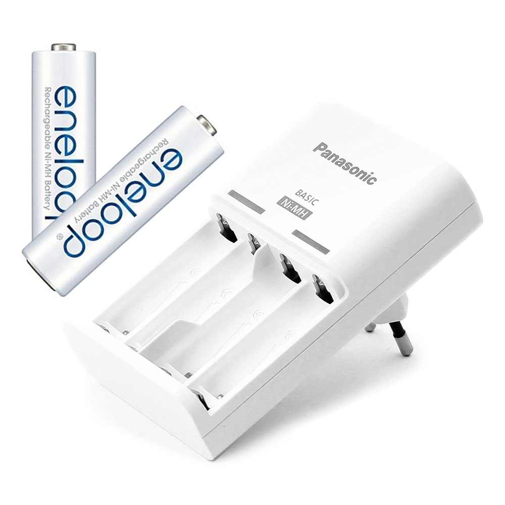 Bộ sạc và pin PANASONIC Eneloop CC51E ( 2 viên AA 2000mAh) - Hàng chính hãng