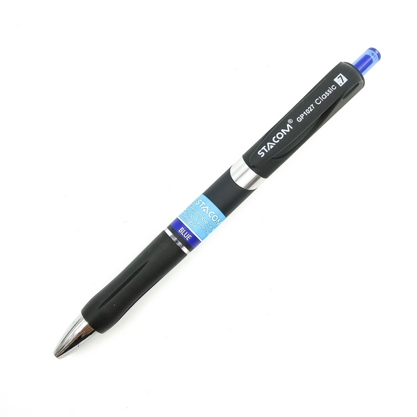 Bút Bi Mực Gel Bấm GP1027-C - Mực Xanh