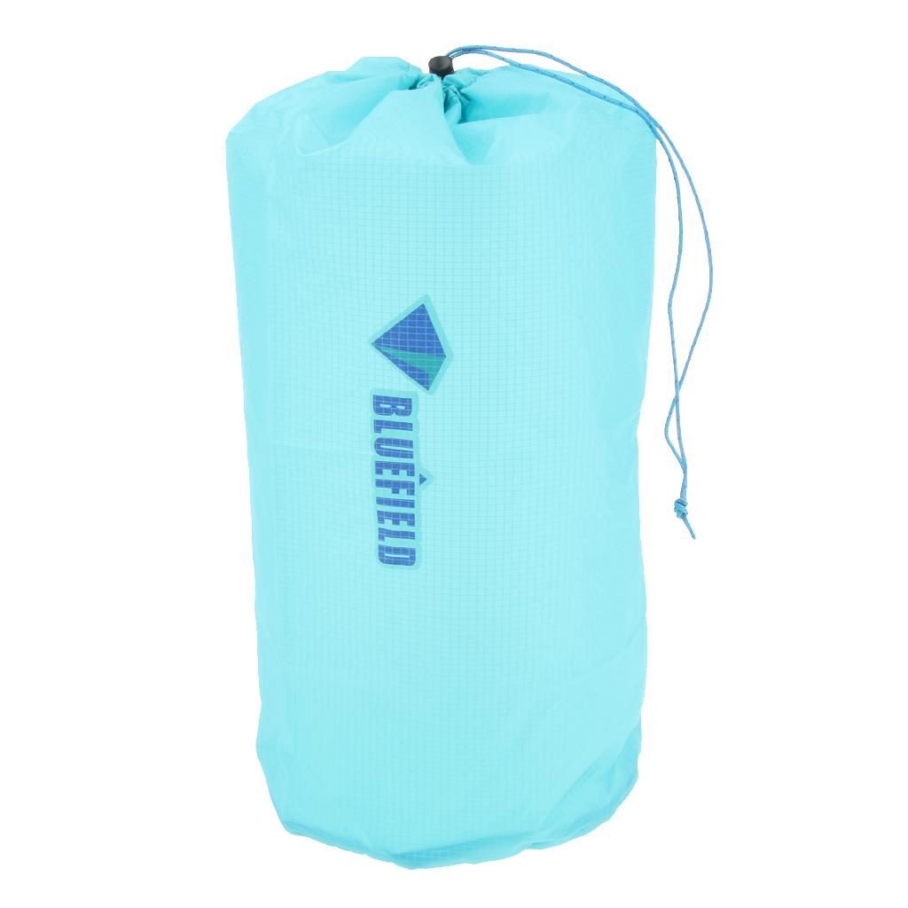 2xWaterproof Drawstring Storage Stuff Sack Dry Bag Outdoor Travel Sky blue L