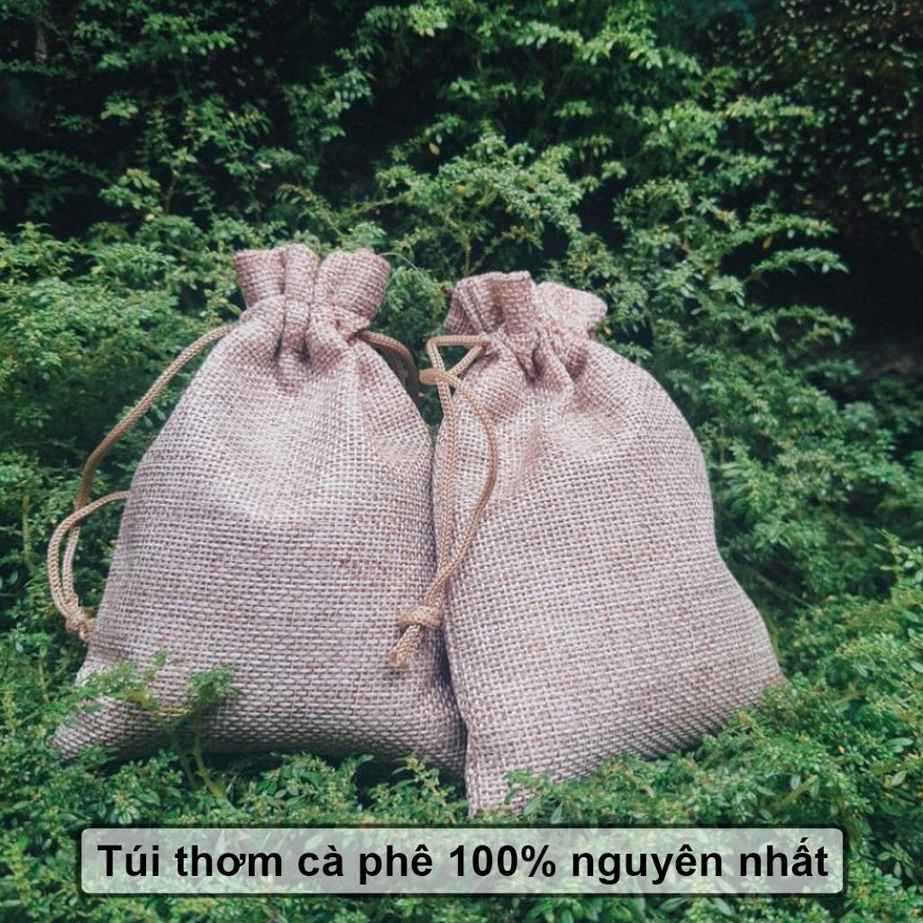 Túi thơm cà phê treo xe ô tô, 100% cà phê Đắc Lắc, túi thơm