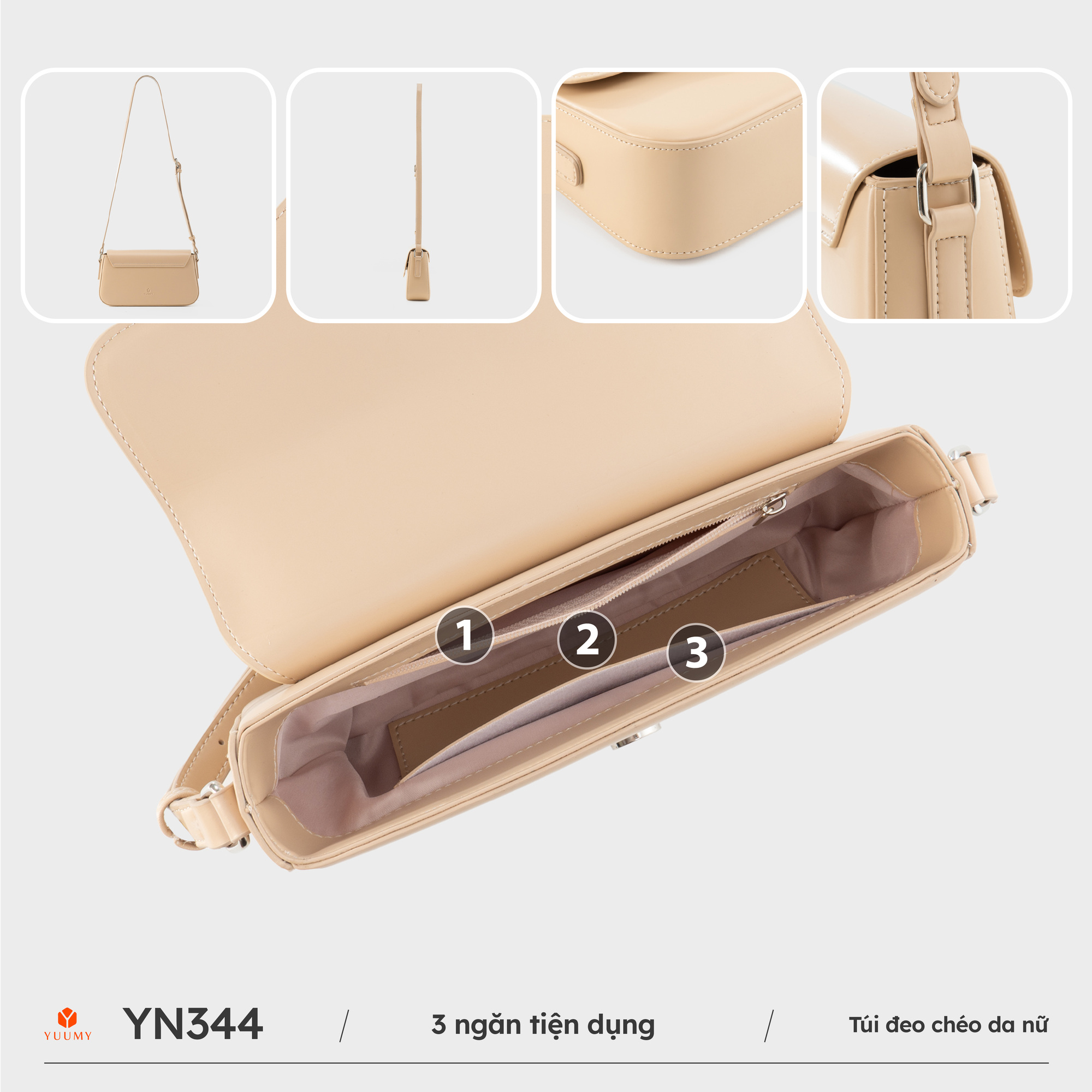 Túi đeo chéo nữ YUUMY YN344
