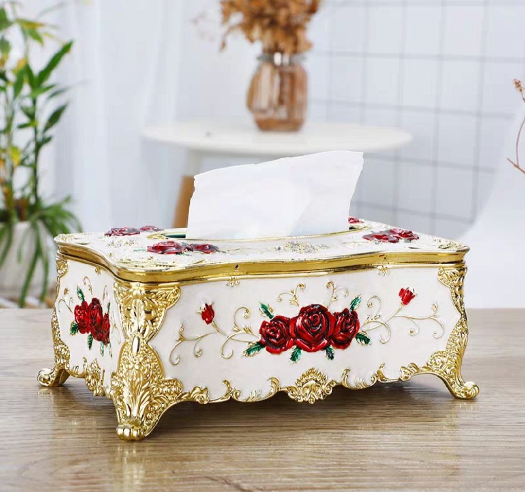 Hộp khăn giấy Hợp kim chữ nhật 76101C
