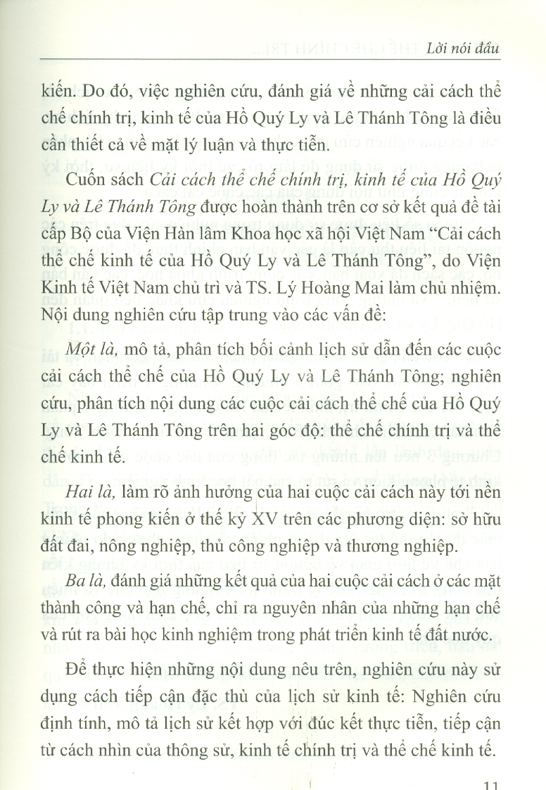 Cải Cách Thể Chế Chính Trị, Kinh Tế Của Hồ Quý Ly Và Lê Thánh Tông