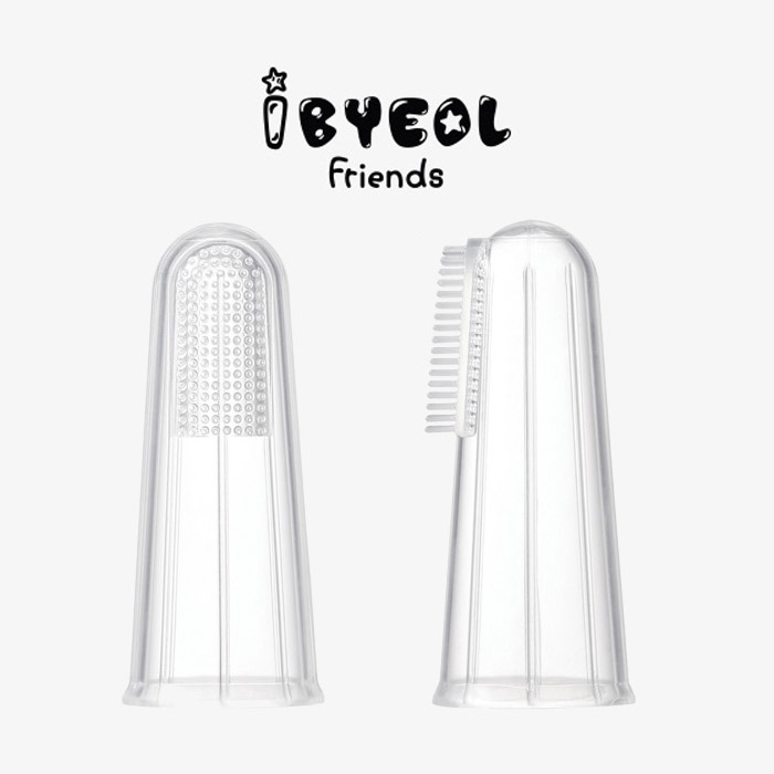 Bàn chải rơ lưỡi xỏ ngón IBYEOL Friends JuJu lông bàn chải mềm