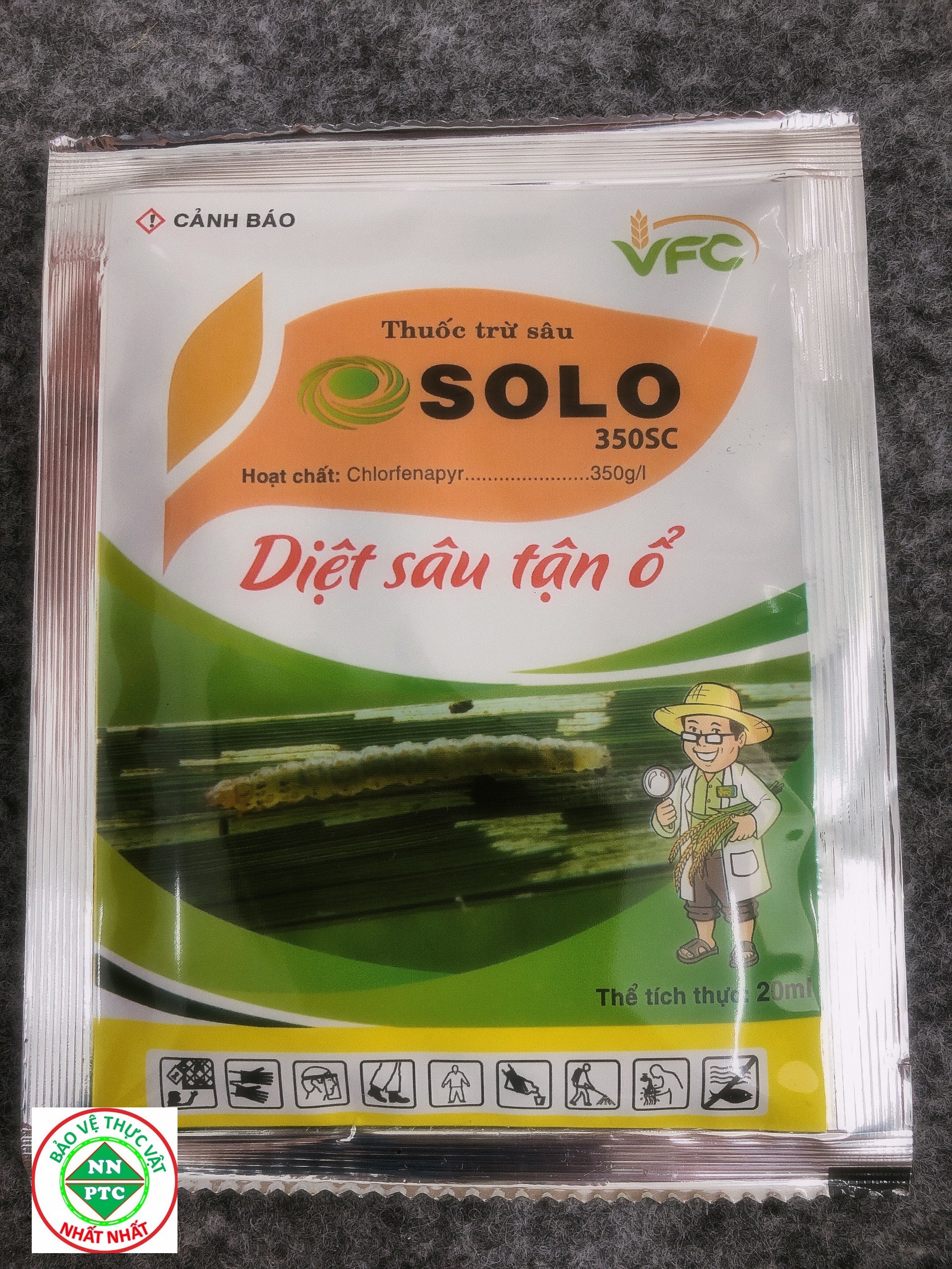 Thuốc trừ sâu cuốn lá lúa - SOLO 350SC 20ml