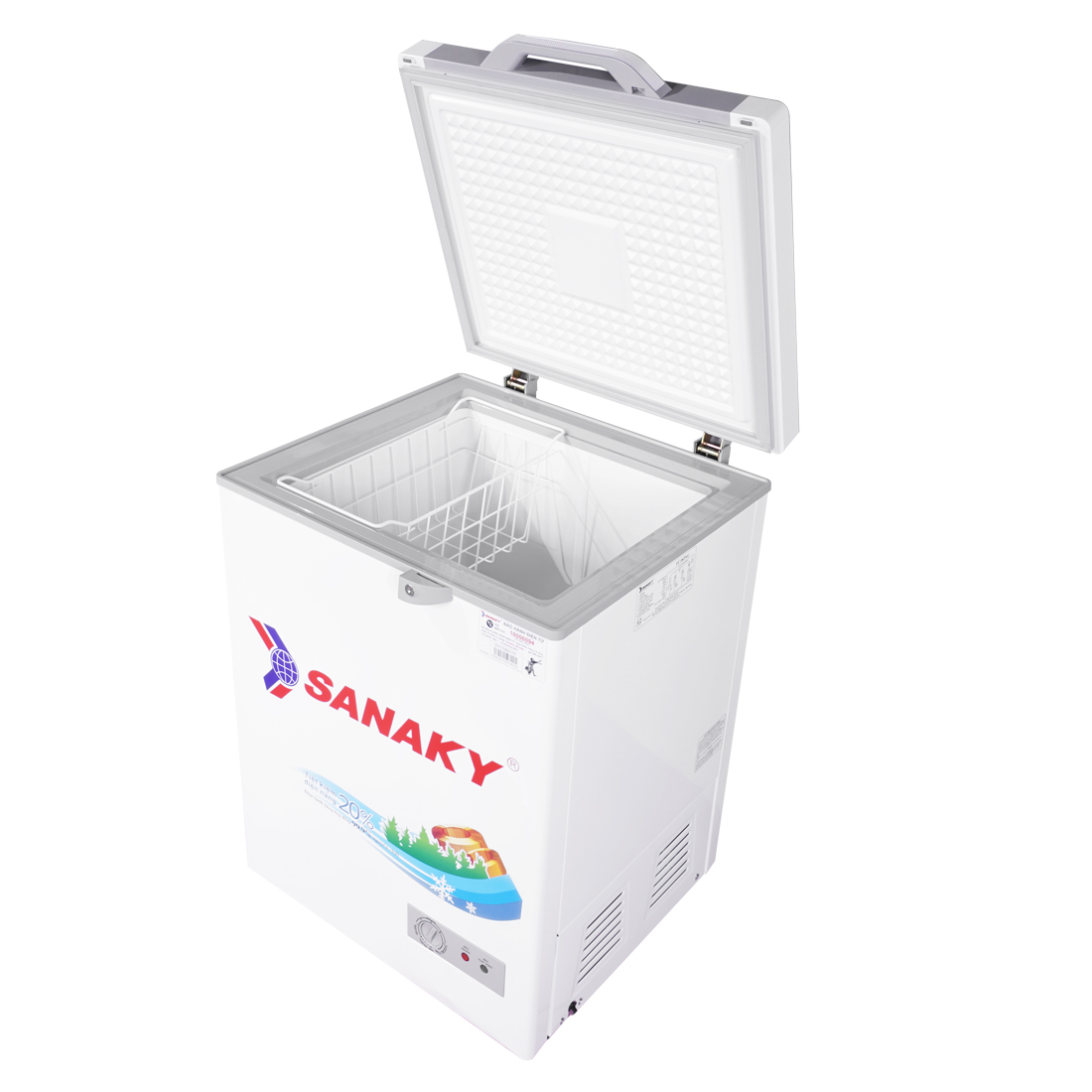 TỦ ĐÔNG MINI SANAKY 100 LÍT VH-1599HYK ĐỒNG - HÀNG CHÍNH HÃNG