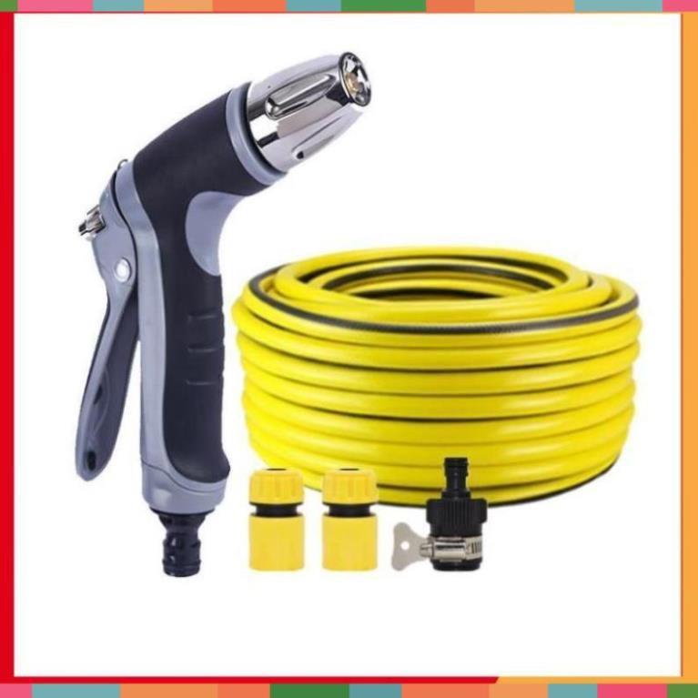 Bộ dây và vòi xịt rửa xe tưới cây tăng áp 15m 206817
