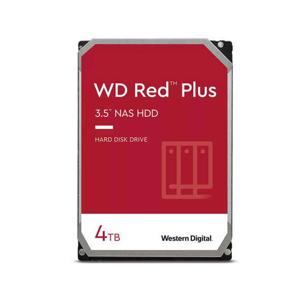 Ổ Cứng HDD WD Red Plus 4TB 3.5 inch SATA iii - Hàng Nhập Khẩu