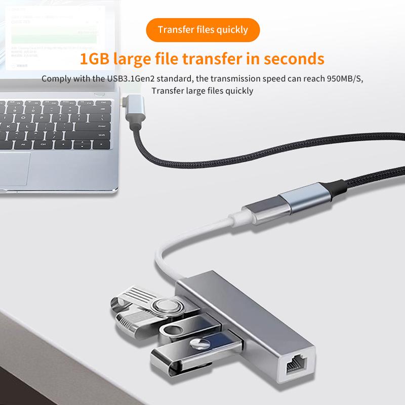 Cáp mở rộng 5A USB C Loại C 3.1 PD100W Sạc nhanh Bộ mở rộng cáp từ đầu đực sang đầu cái Khuỷu tay 90 độ Đầu nối USB C góc phải Màu sắc: Kiểu góc phải