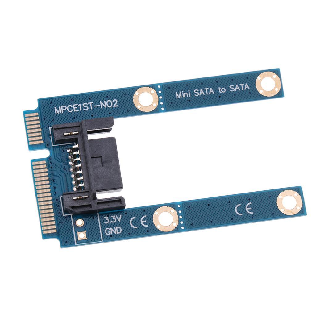MSATA to 7Pin SATA Hard Drive Converter Card Adapter Riser Board for Laptop