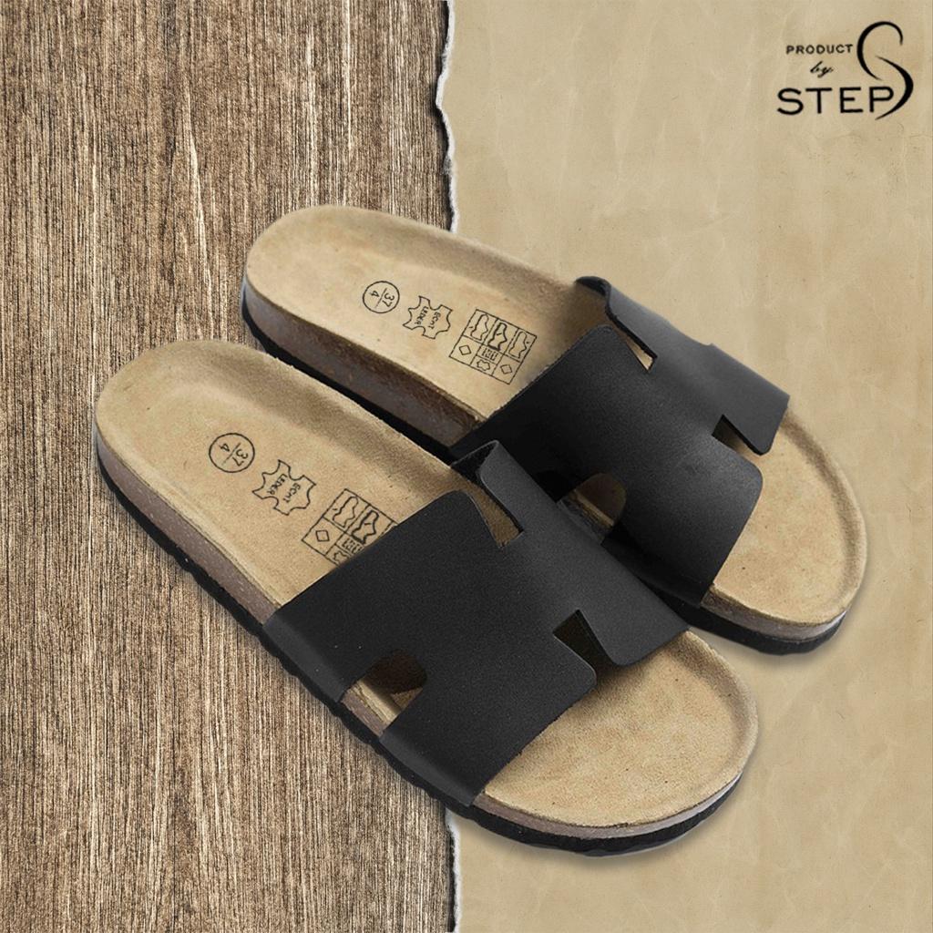 Dép đế trấu Unisex Da Quai chữ H