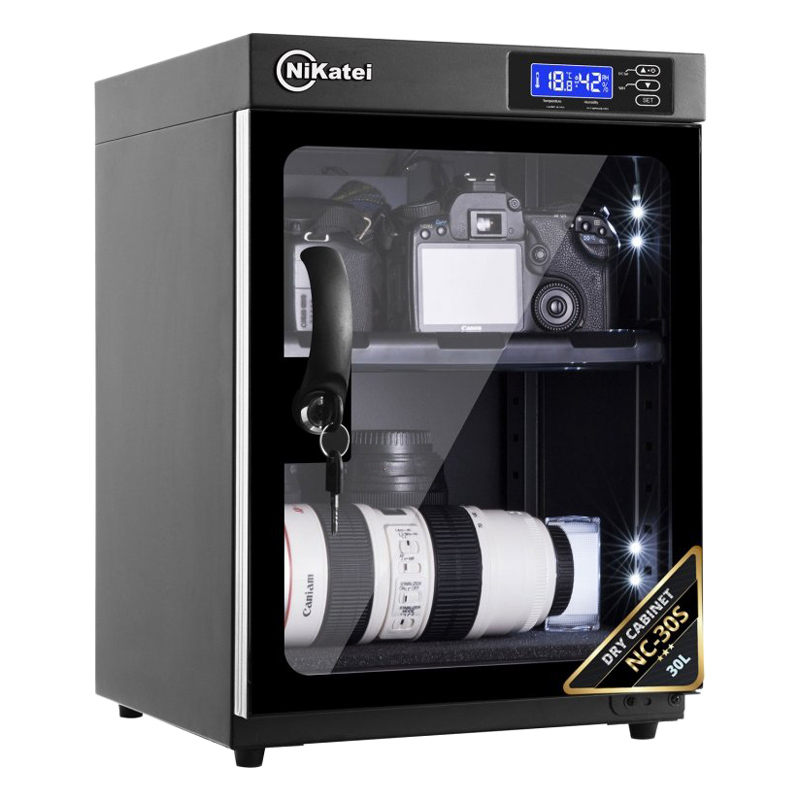 Tủ Chống Ẩm Nikatei NC-30C - Bạc - Hàng Chính Hãng