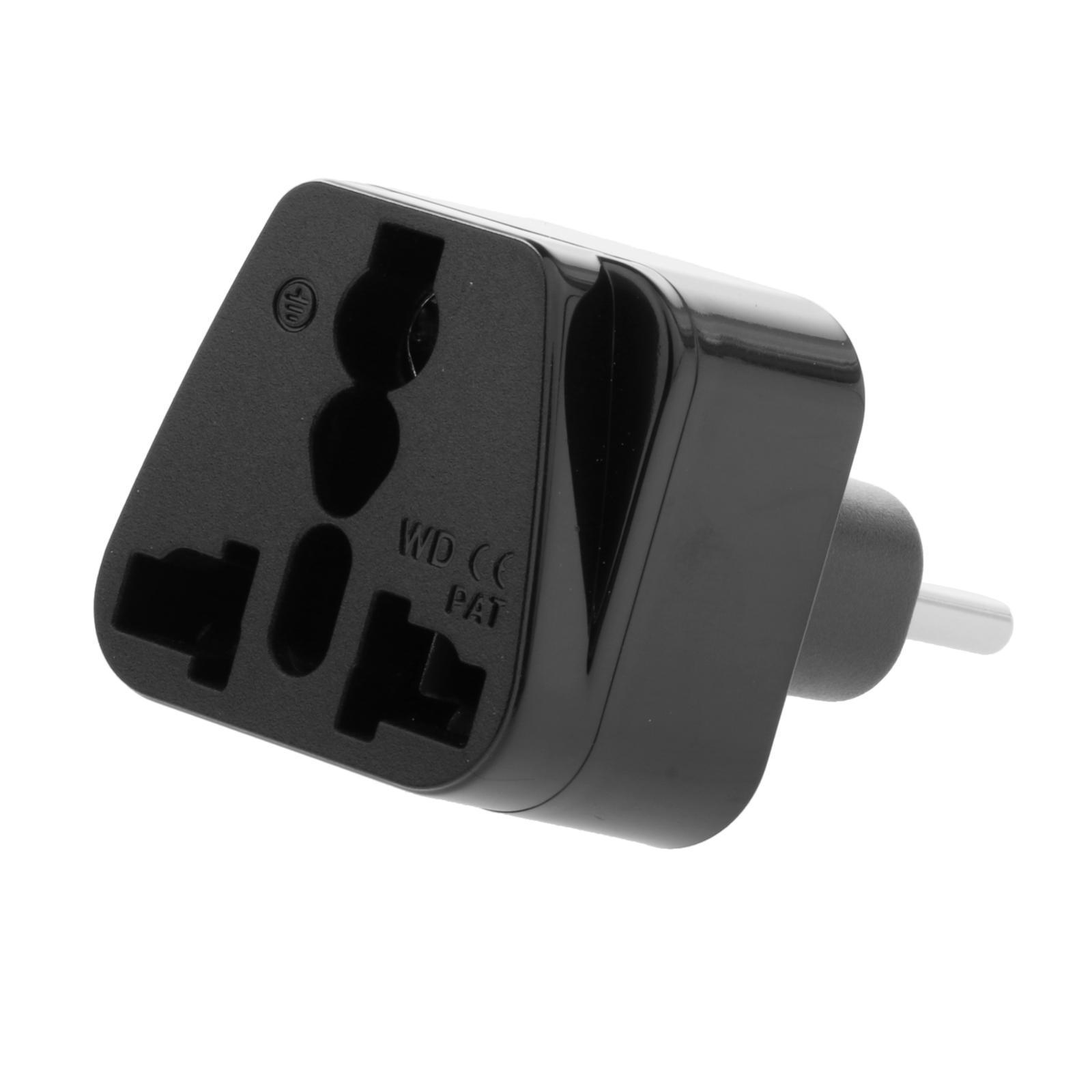 Universal Travel Adapter EU Plug Converter 2 Round Pin 250V