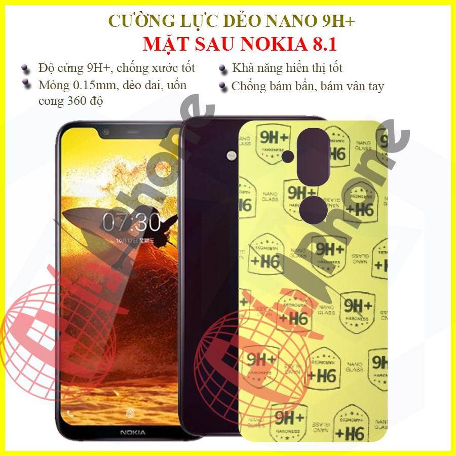 Dán cường lực dẻo nano mặt sau dành cho Nokia 8.1
