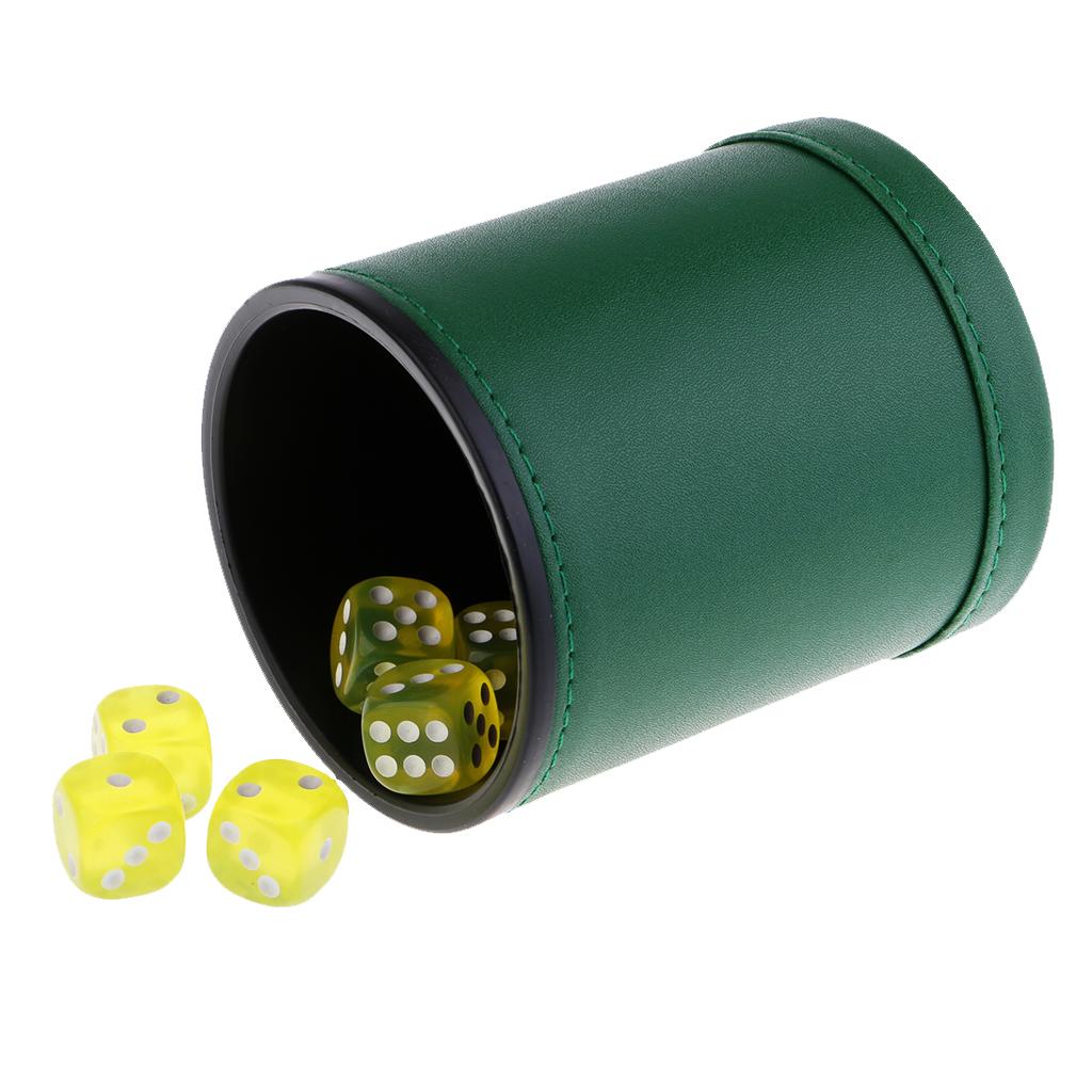 Hand Shakes Leather Dice Cup KTV Party Club Câu Lạc Bộ Giải Trí Dice Dup