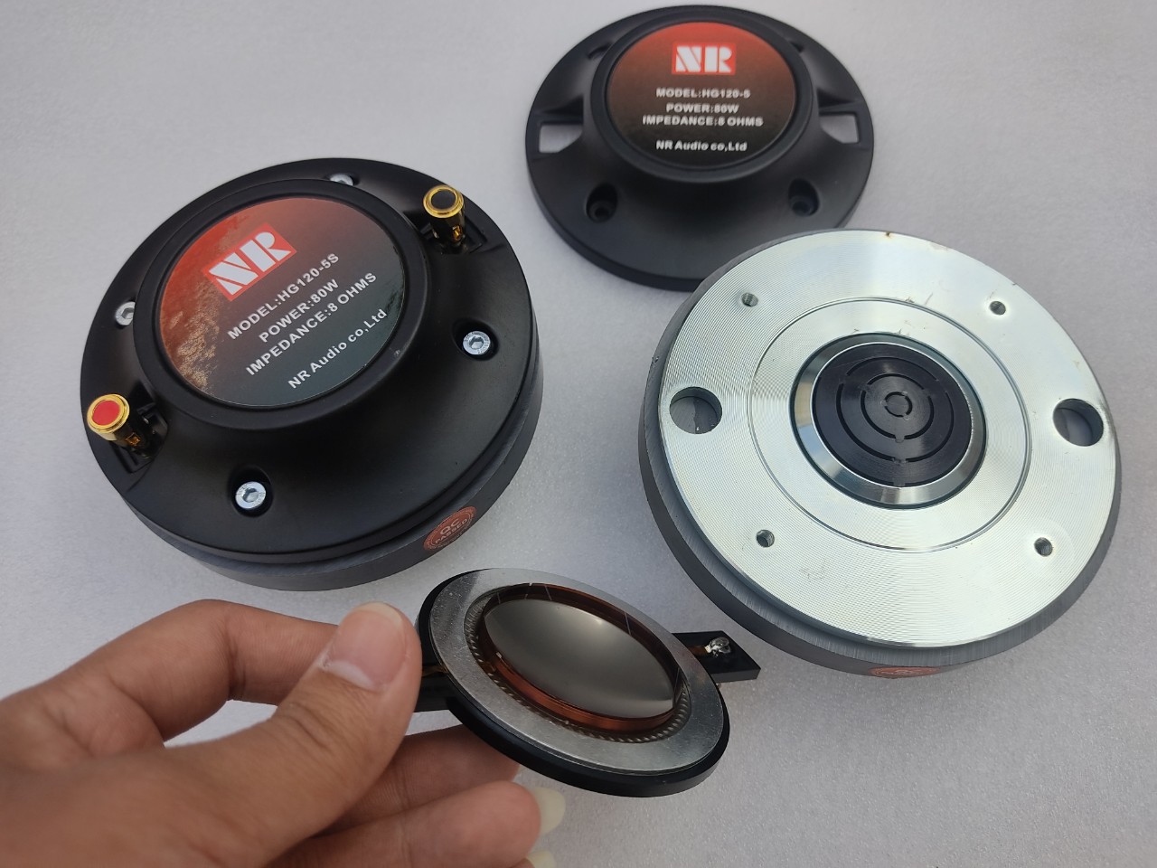 BỘ 02 CỦ TRÉP KÈN 450 NR AUDIO NẮP NHÔM REN XOÁY - TREBLE 450 - HÀNG NHẬP KHẨU