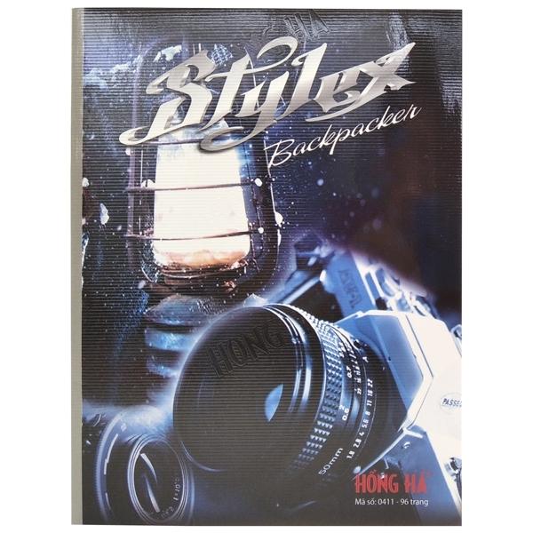 Combo 5 Vở Stylex 4 Ô Ly 96 Trang ĐL 70g/m2 - Hồng Hà 0411 (Mẫu Màu Giao Ngẫu Nhiên)