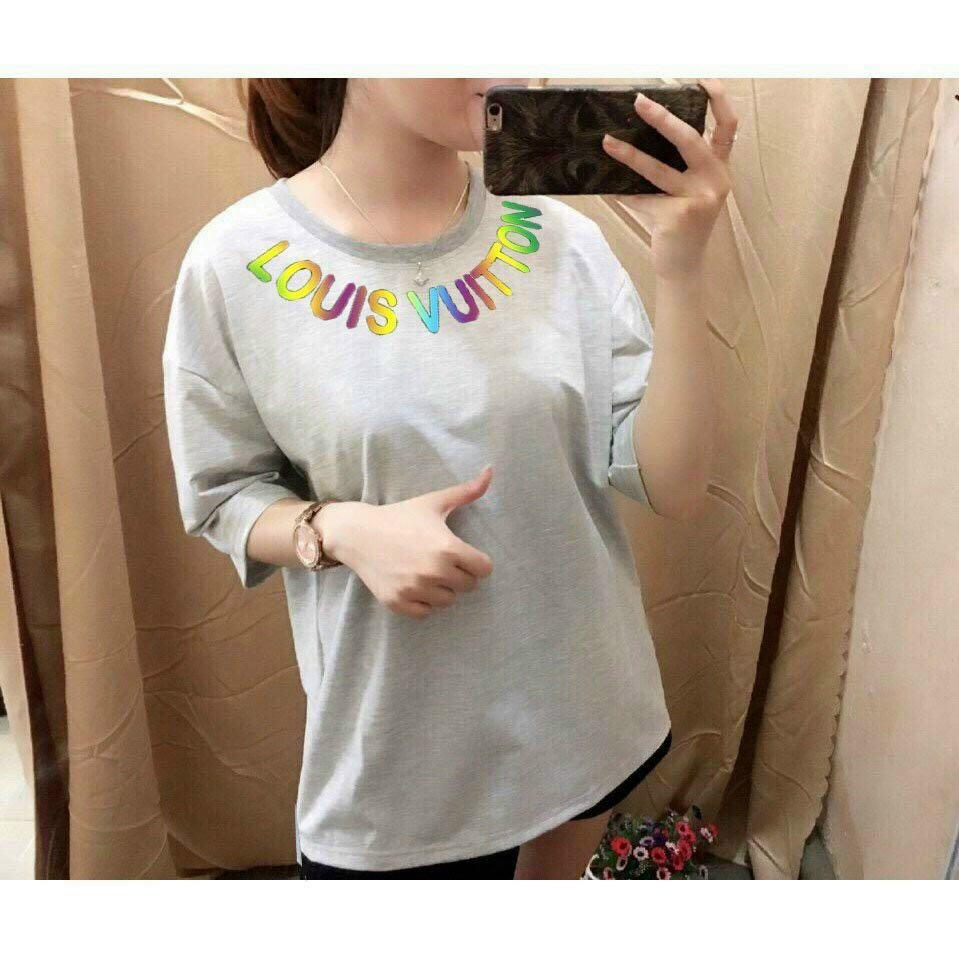 Áo thun lệch tà, áo unisex dành cho cả nam và nữ, chất thun cotton mềm mịn, in chữ phản quang cực đẹp