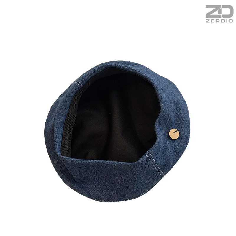 Mũ Nồi Nữ Denim, Nón Beret Phong Cách Hàn Quốc MNN015