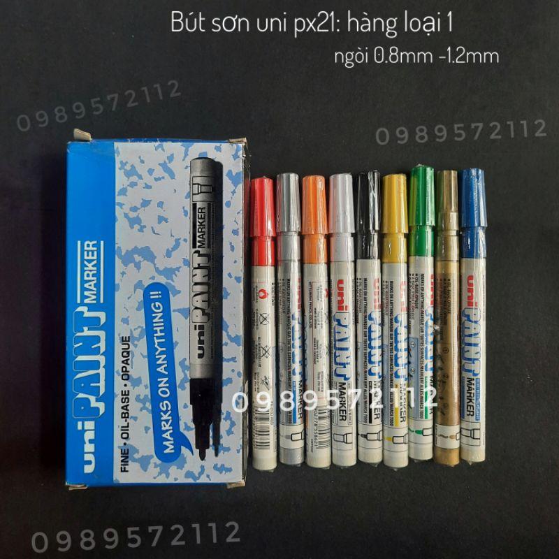 Bút sơn uni PX21-vẽ giày-vẽ lốp- bút repaint loại bé nét 0.8mm-1.2mm