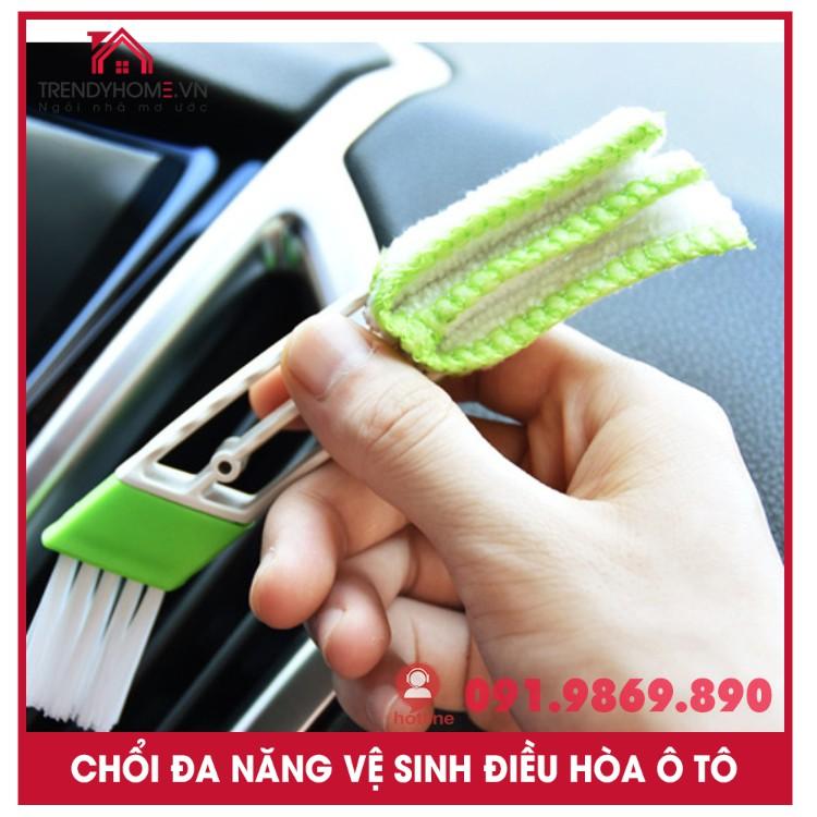 Bàn chải xe làm sạch nội thất Điều hòa nhiệt độ ô tô | Bàn chải mini vệ sinh cửa sổ điều hòa thông gió xe hơi