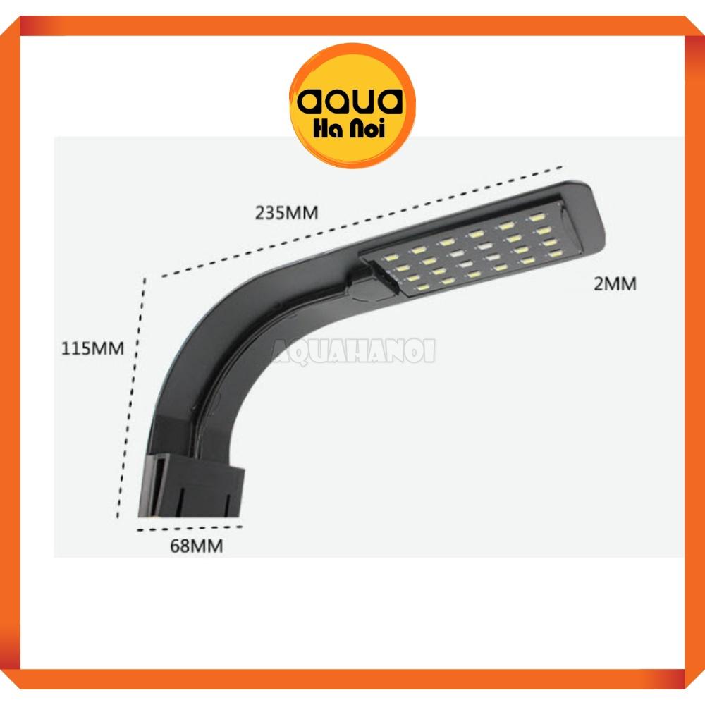 Đèn kẹp LED siêu mỏng X5 cho hồ cá cảnh thủy sinh kích thước 30-40cm - Màu đen/Màu trắng