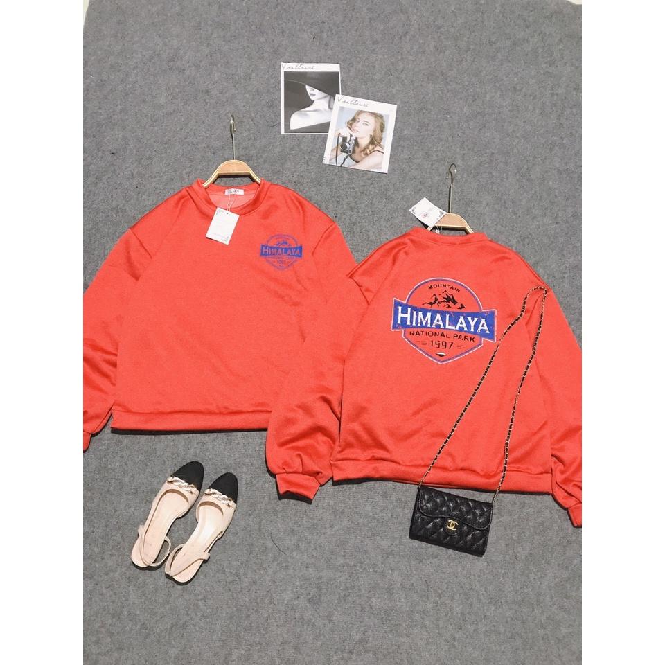 Áo Sweater Cam phong cách Ulzzang Hàn Quốc tay dài họa tiết in hình phong cách cá tính CoolZ CZ706