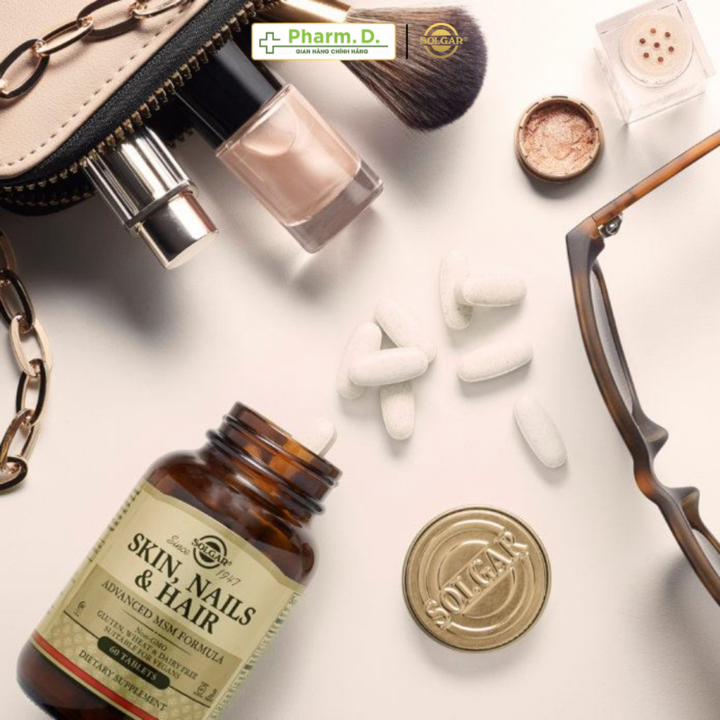 Viên Uống Solgar Skin, Nails & Hair Giúp Giảm Đẹp Da, Chắc Móng, Giảm Tóc Gãy Rụng