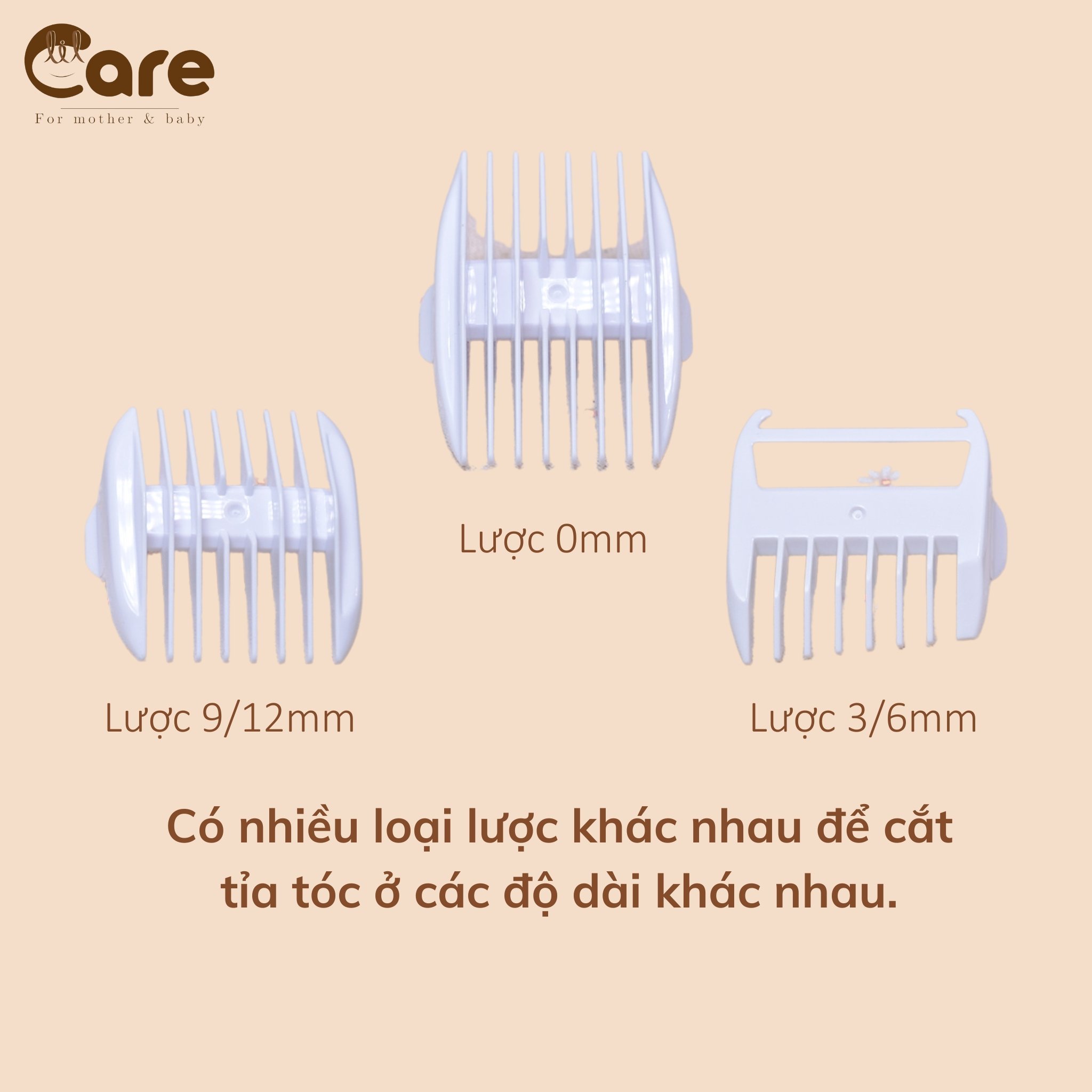 Tông đơ cắt tóc cho bé kích thước 190X44X49mm/172g, AC 100-240V/50HZ, lưỡi dao có thể tháo rời, dễ dàng vệ sinh