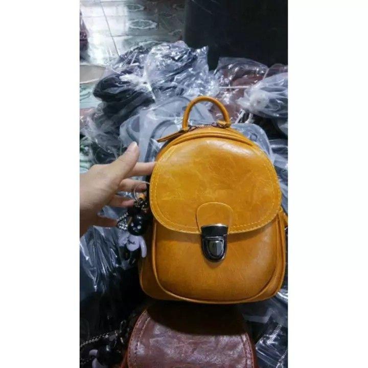 Balo Mini dáng trơn 2 khóa MS012