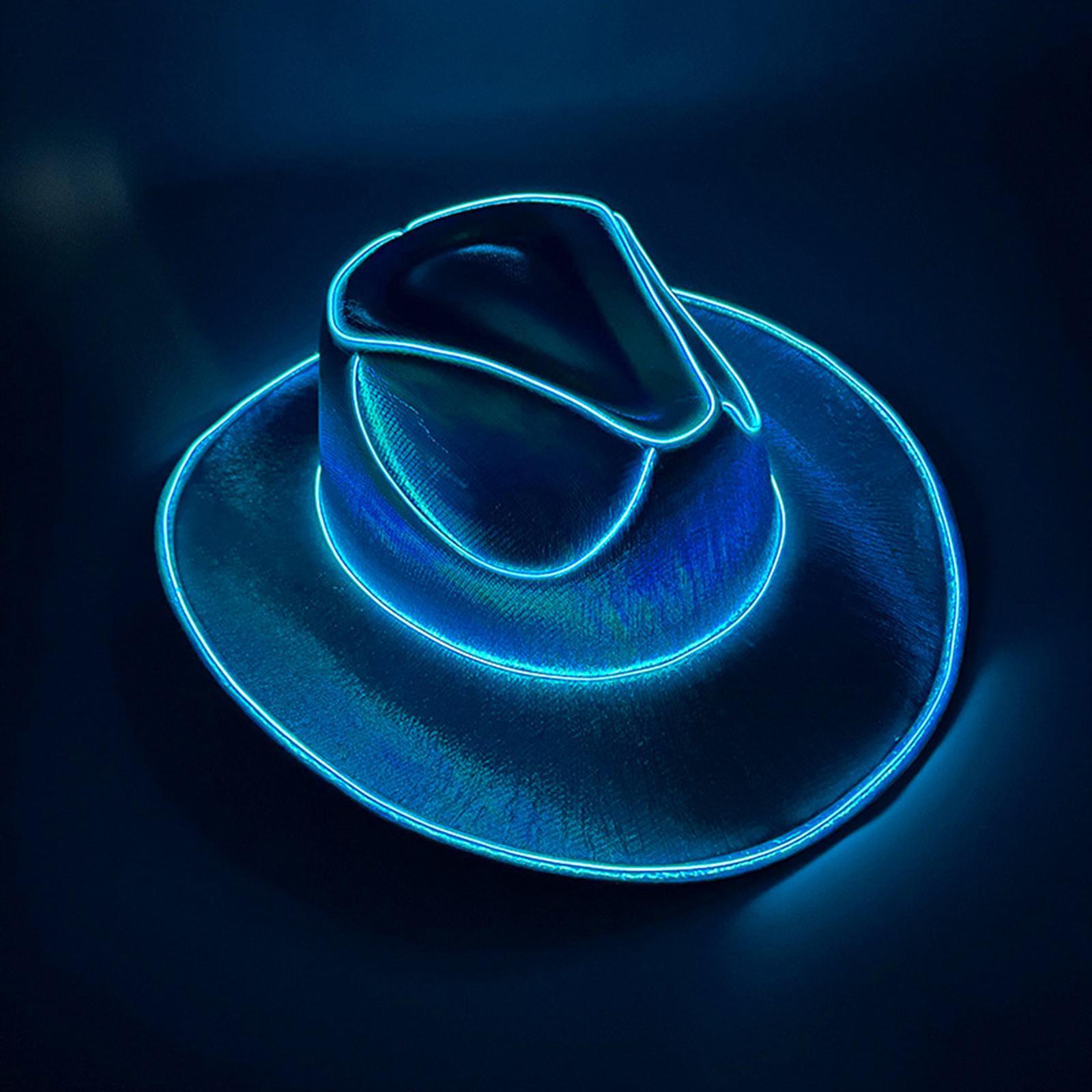 Cowgirl Hat LED Cowboy Hat Hat Fancy Dress Western Cowboy Hat Light up Cowboy Hat for Halloween Bridesmaid Bridal Holiday