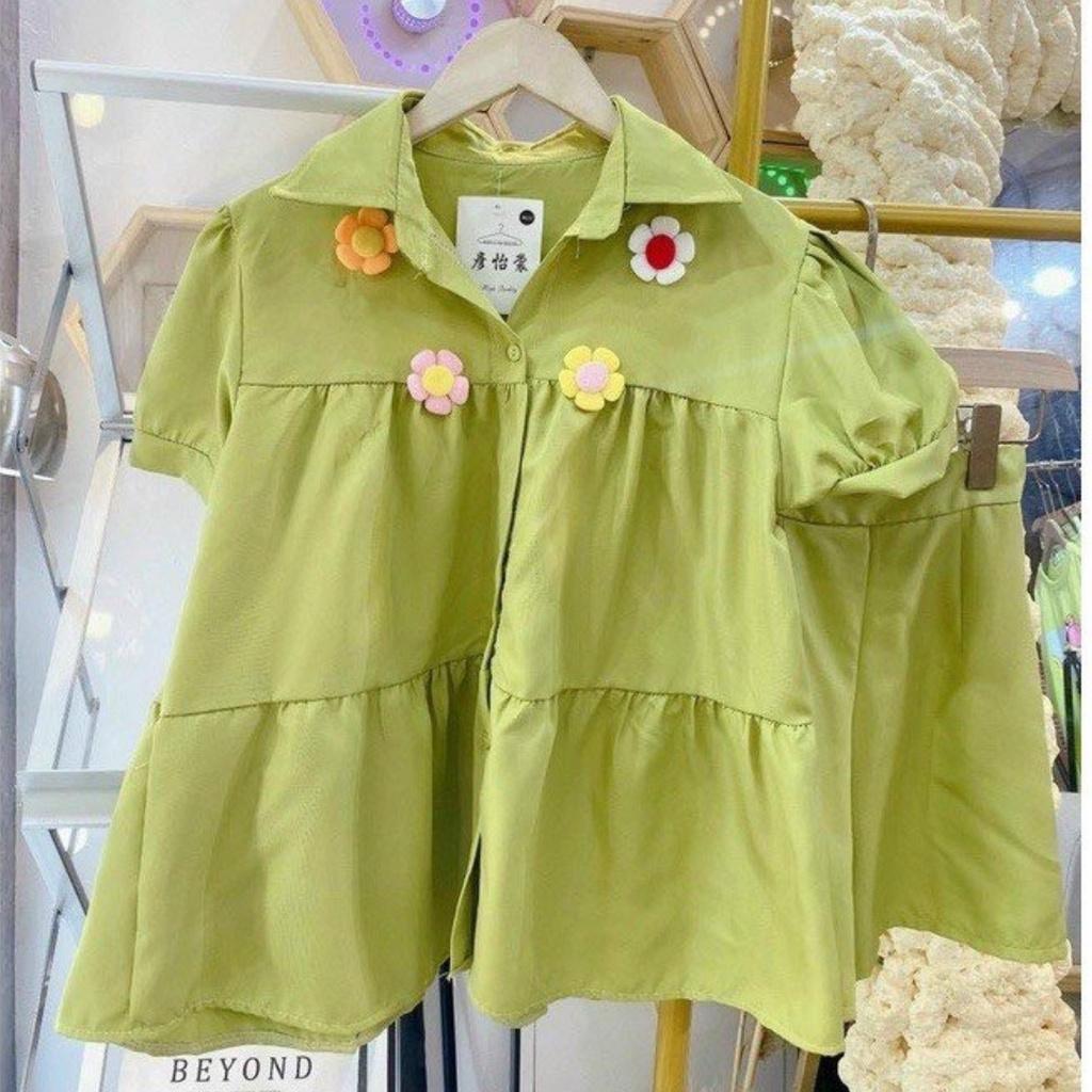 Bộ Đồ Ngủ Ngắn Tay Plus Size Họa Tiết Kẻ Sọc Hoa Thời Trang Mùa Hè Cho Nữ Mặc Nhà Đi Chơi Baby Doll