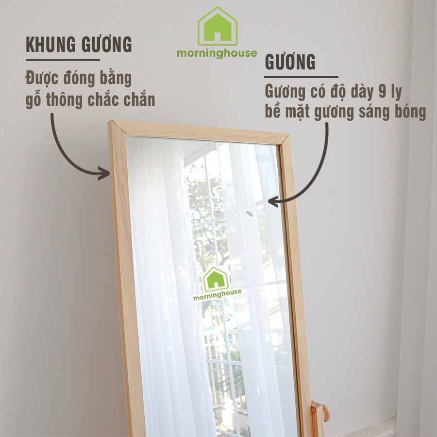 Gương Soi Toàn Thân Phối Kệ Morning House- Gương trang trí