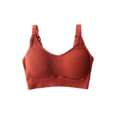 Áo Ngực CBTBRA01 Áo Bra Tập Gym Kiểu Dáng Thể Thao Chất Liệu Cotton Bề Mặt Gân Tăm 2 Dây Mặc Thoải Mái