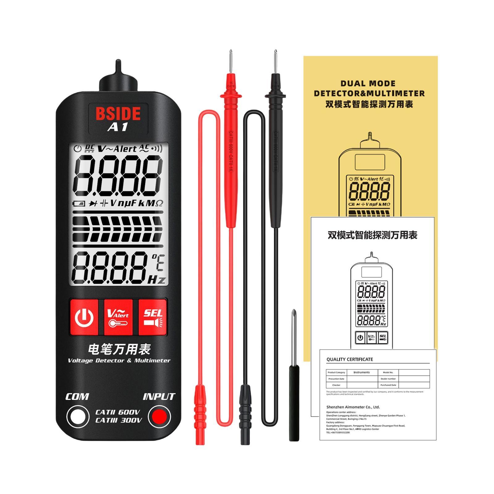 Portable Smart Multimeter Sound Light Alarm Voltage  Multimeter for Electricians