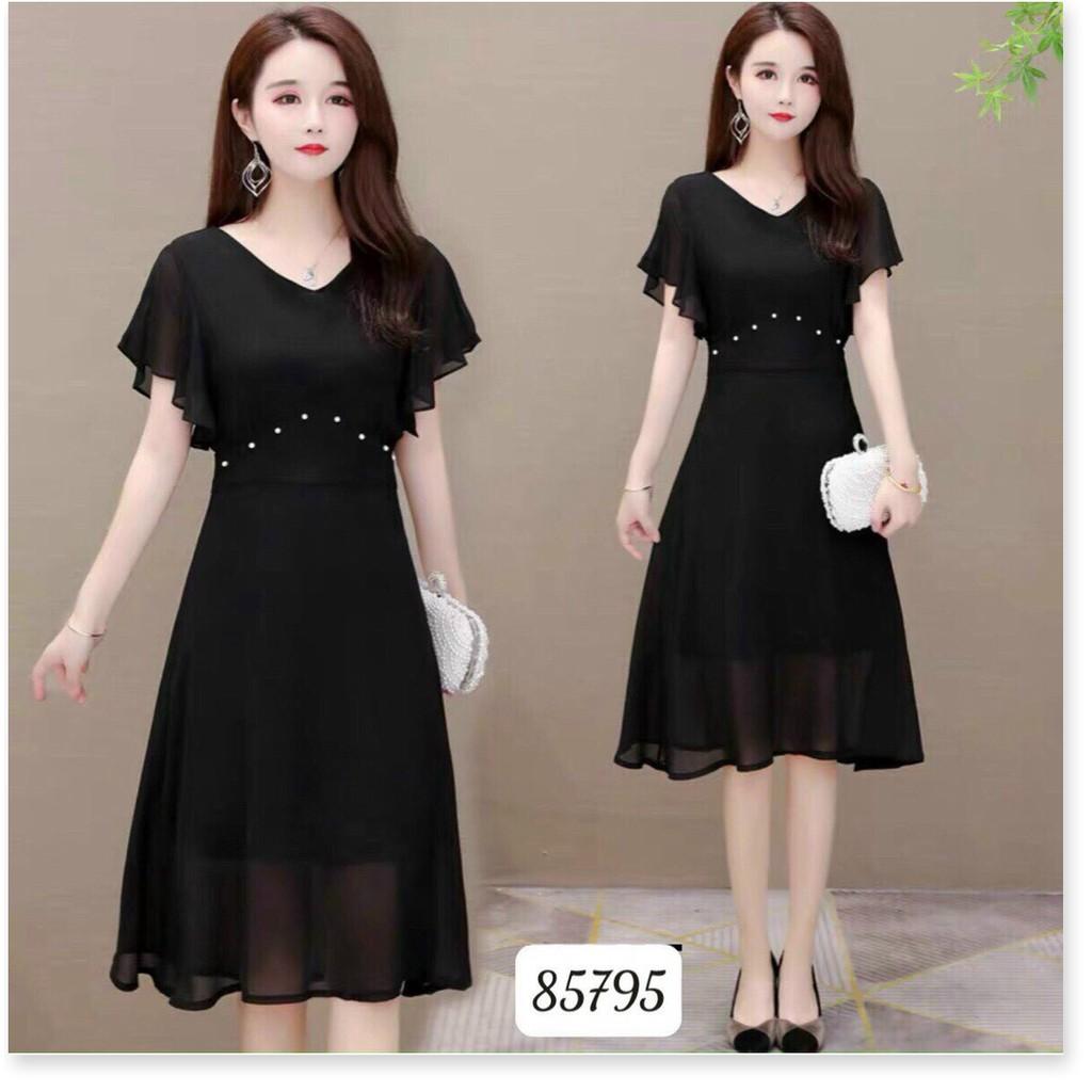 ĐẦM VOAN Y ĐƯỢC THIẾT KẾ HỌA TIẾT TRƠN