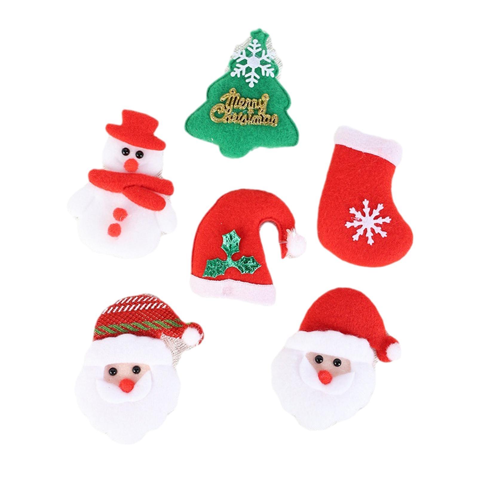 6x Christmas Ornaments Atmosphere Festive Party Supplies Hanging Decoration