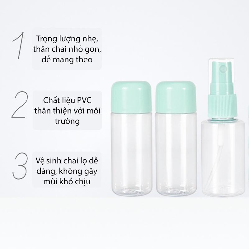 Bộ Chiết Mỹ Phẩm, Lọ Chiết Mỹ Phẩm Mini Hàn Quốc 6 món LBCMP2