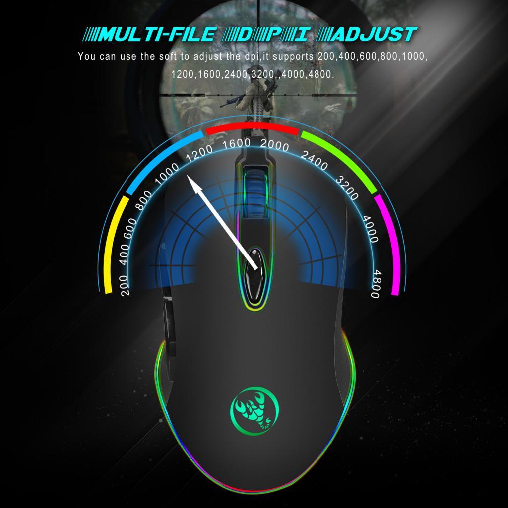 Professional 6Button USB Wired Gaming Mouse Laptop Mice Ergonomics