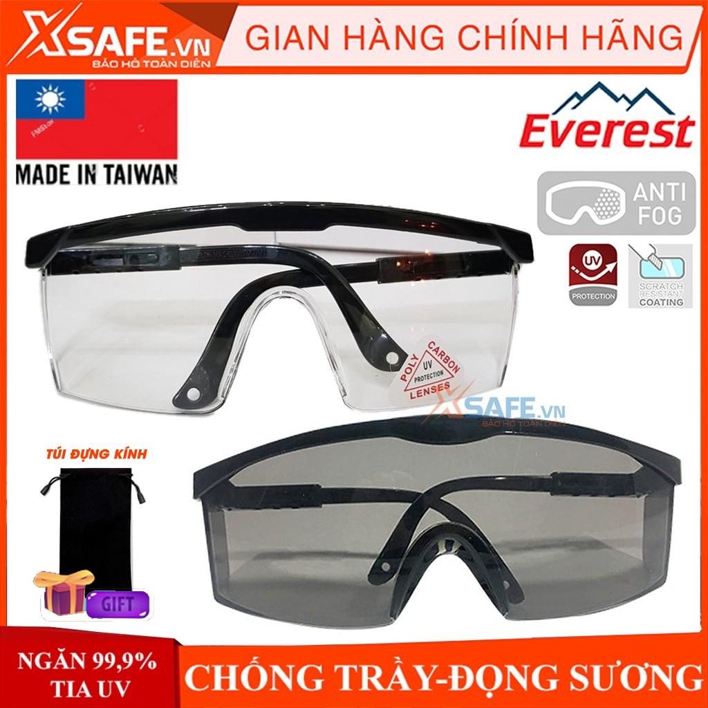Kính bảo hộ Everest EV105 Kính chống bụi, chống tia UV, chống trầy xước, đọng sương, bảo vệ mắt