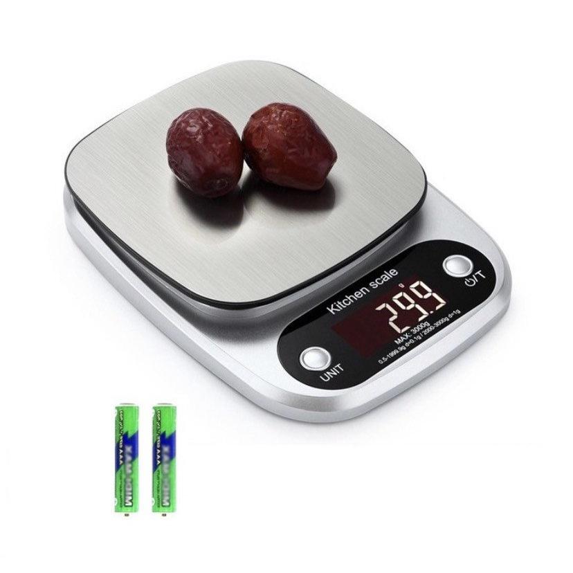 Cân tiểu ly điện tử nhà bếp mini định lượng 1g - 3kg làm bánh độ chính xác cao kèm 2 viên pin AAA SH-131
