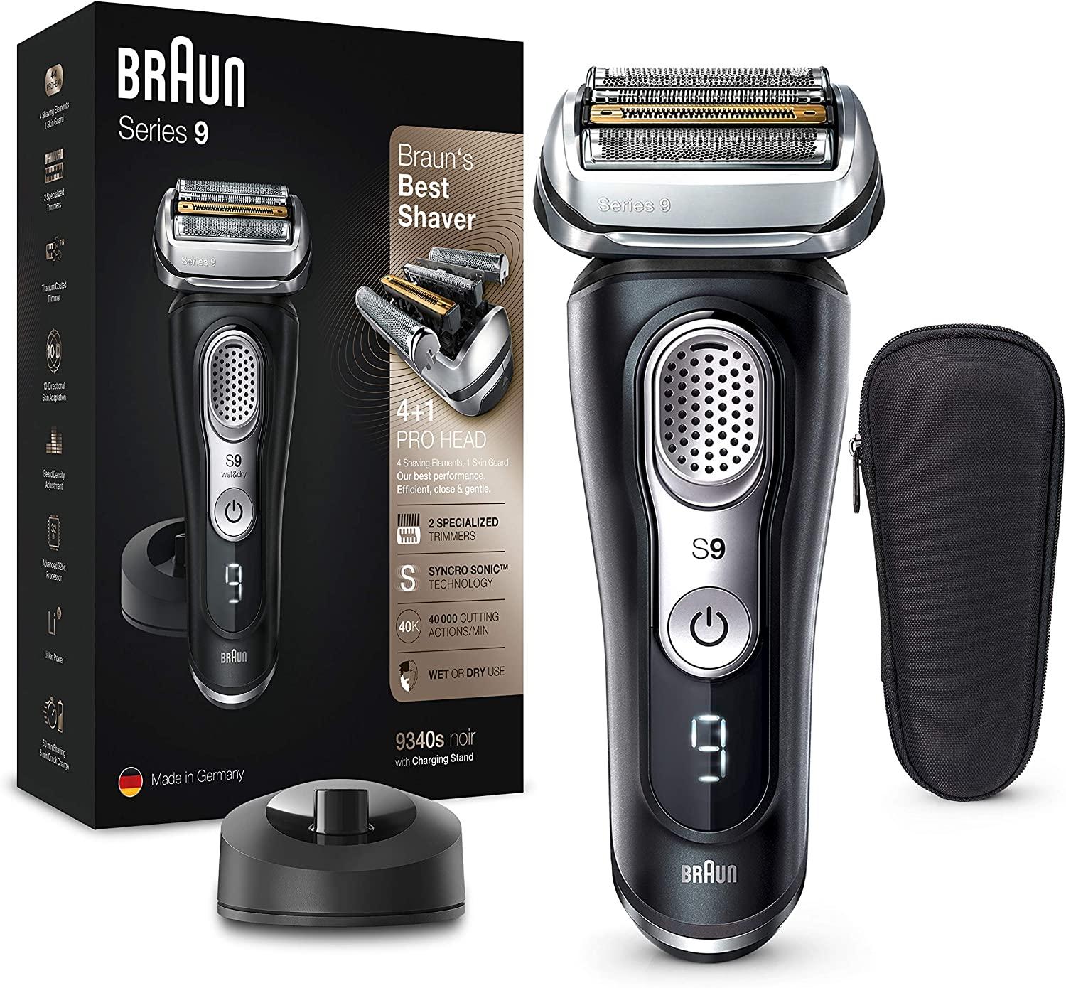 Máy Cạo Râu BRAUN SERIES 9 9460CC / 9465CC, Công Nghệ AI, 5 Lưỡi Tự Mài, Máy Cạo Râu Braun, Braun Shaver, Nhập Đức, Hàng Chính Hãng